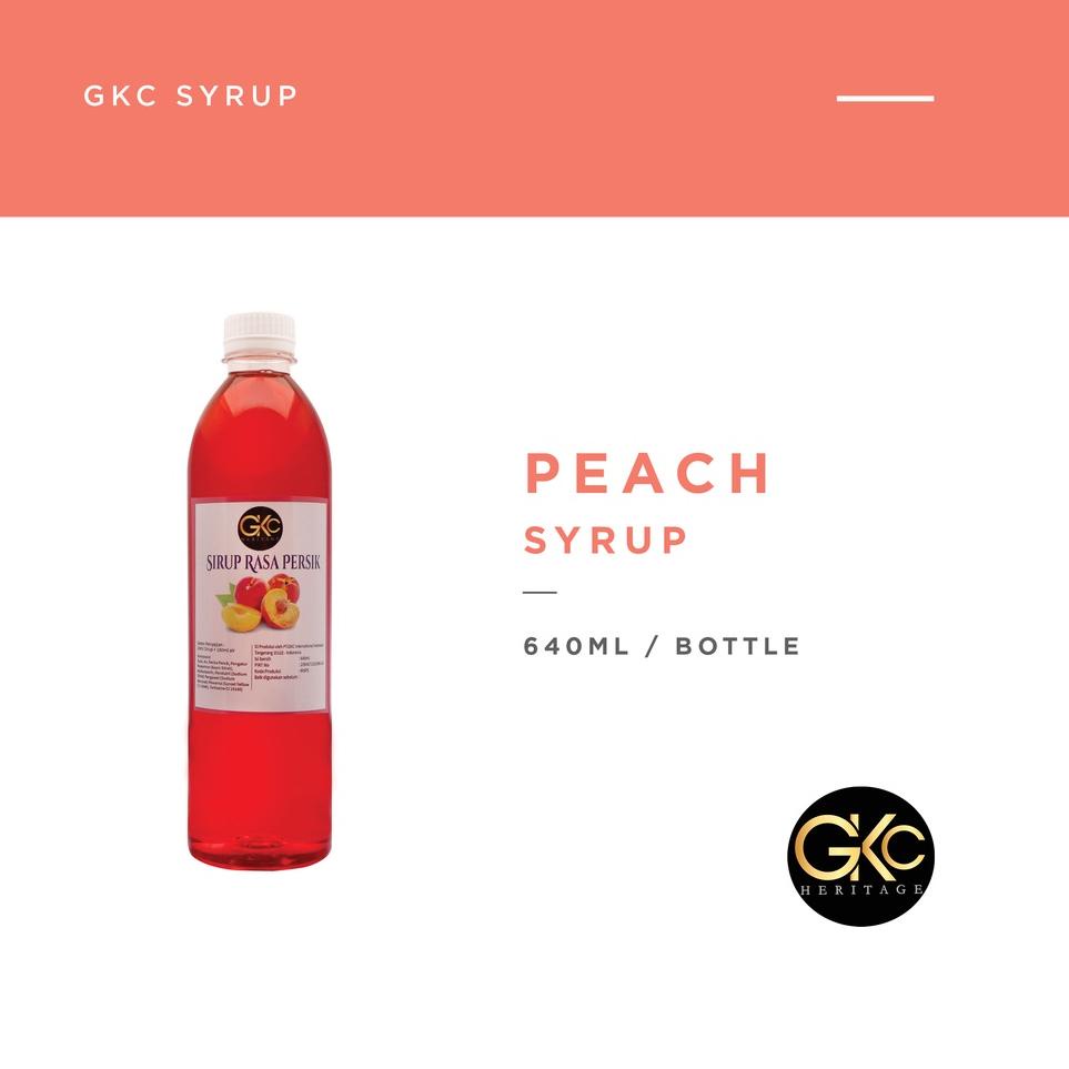 

♡ Sirup Peach / Persik Syrup Minuman GKC Heritage 640 ml (Import Quality) ☃