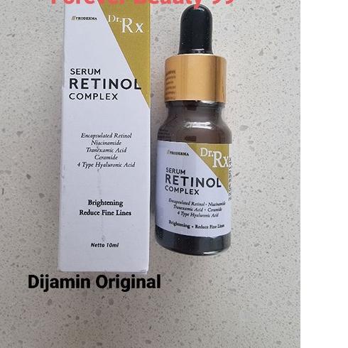 ☉  Serum Retinol Complex - serum pemutih pencerah untuk kerutan/garis halus/flek - proderma ◄