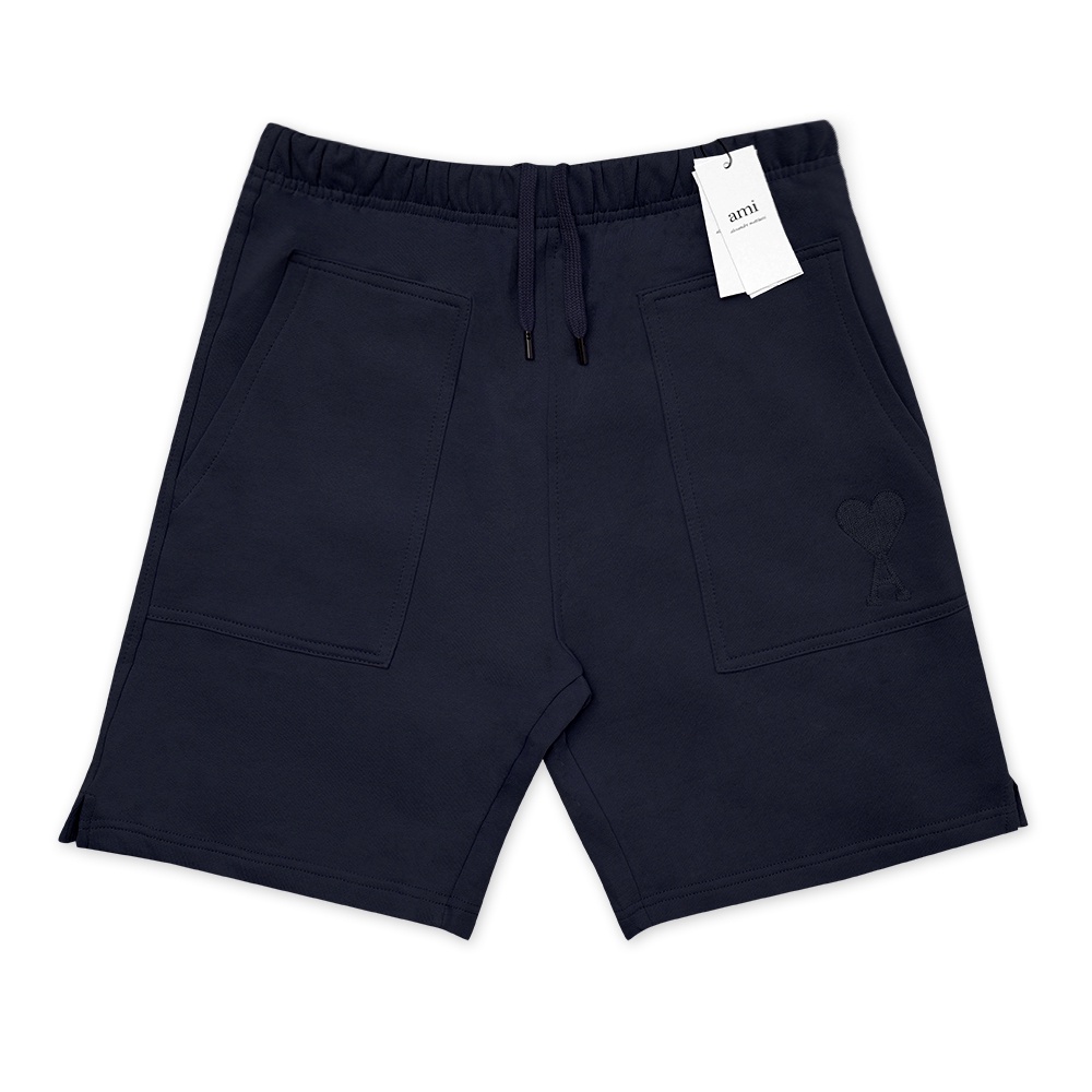 4M1 de Coeur Solid Heart Logo Shorts Navy