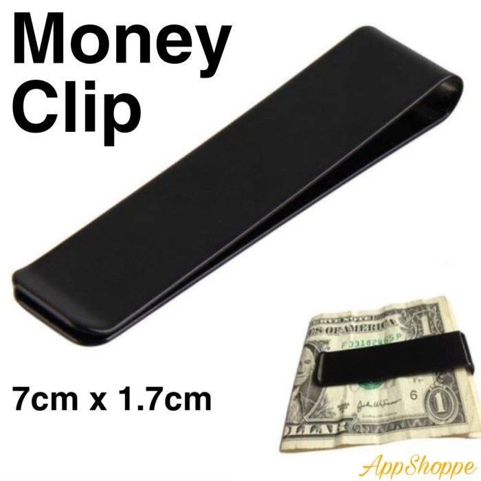 

#####] Money Clip Stainless Steel SLIM Penjepit Uang Klip Dompet CARD CLIP