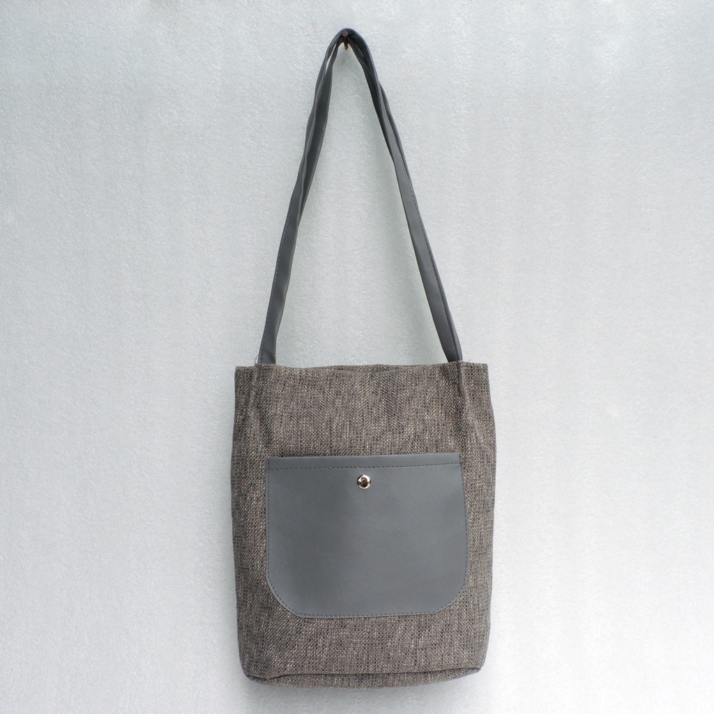 Tote Bag Goni Gail Tas Wanita Kantong 27x20x10cm GV_Grey