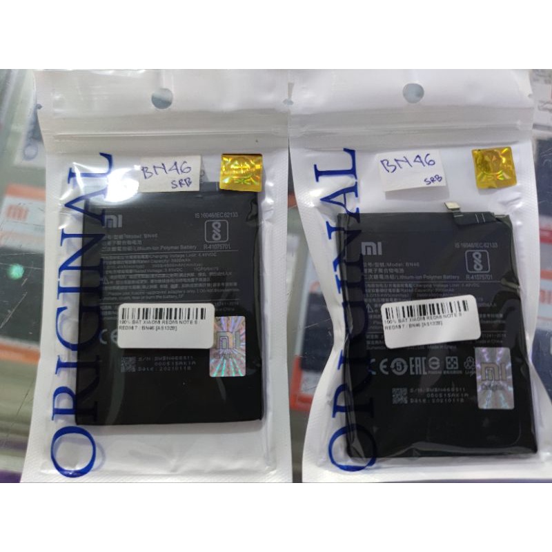 BATRE REDMI NOTE 8 / REDMI 7 BN 46 ORIGINAL XIAOMI MI BATTERY NOTE8 / REDMI7