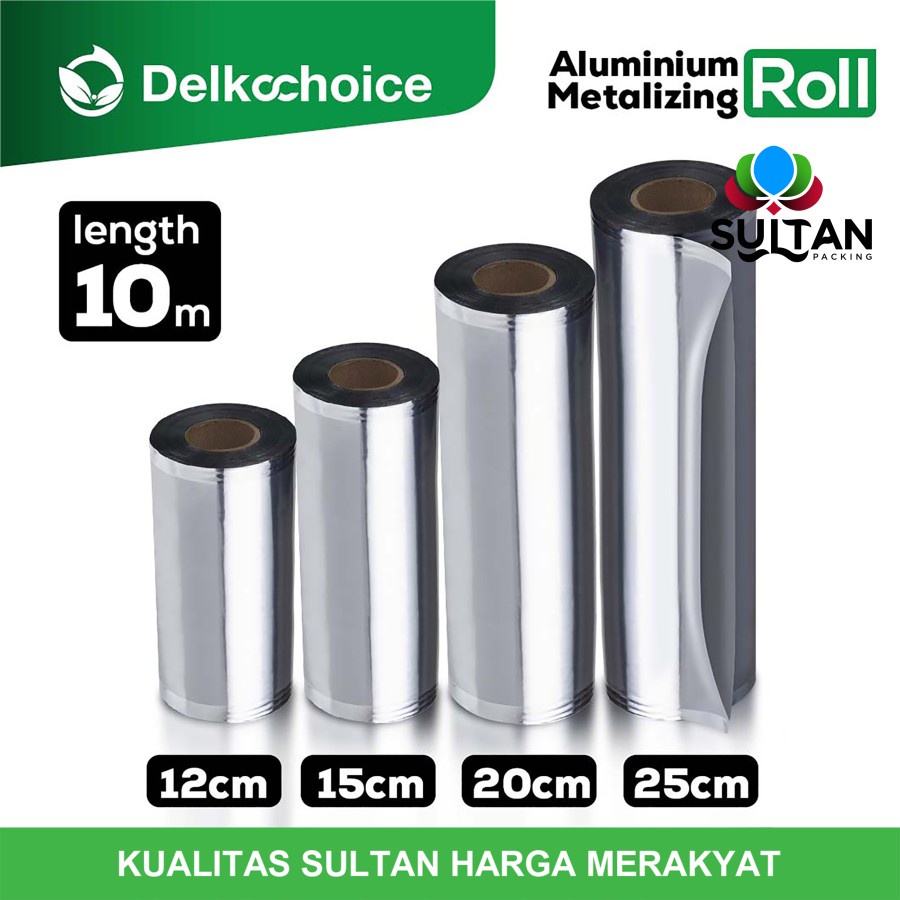 Plastik kemasan alumunium foil saset roll kemasan sachet delkochoice