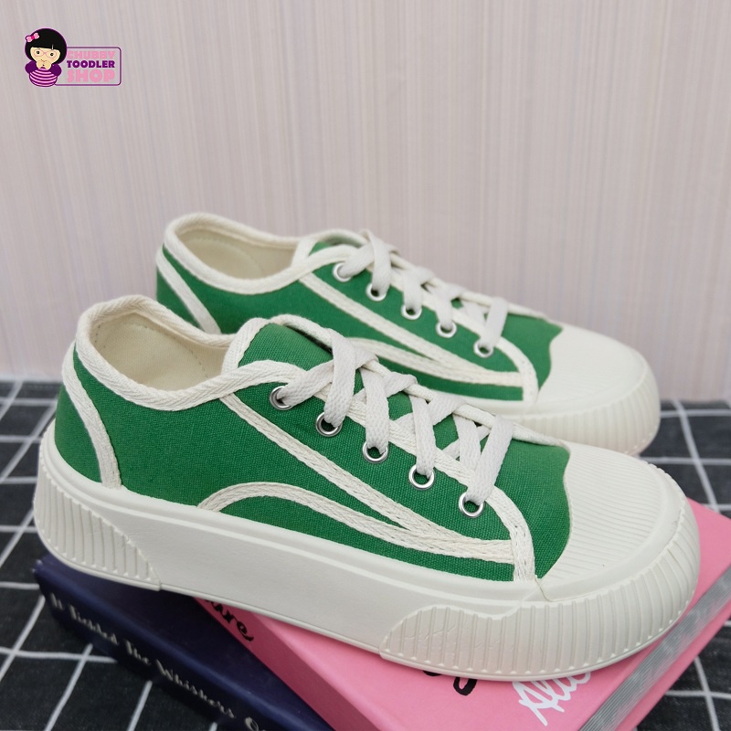 GLORYKIDZ SH2261 Sepatu Kets Sport Kanvas Kasual Penambah Tinggi Badan Sol 4cm Anak Usia 10 Tahun sd Dewasa Size 35-40