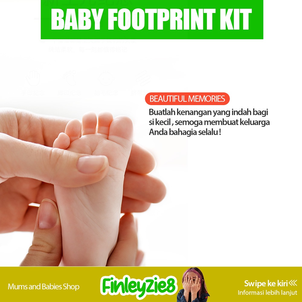 BONUS!!! Pelindung sudut meja Set Cetakan Baby Foot Print Bingkai Foto Kaki Tangan Bayi Newborn / Frame Foto Aesthetic / Cetakan Kaki Bayi / Cetakan Kaki Tangan Bayi / Cetakan Kaki / Baby Foot Print Hadiah Ulang Tahun KenanganCetakan Kaki dan Tangan Bayi