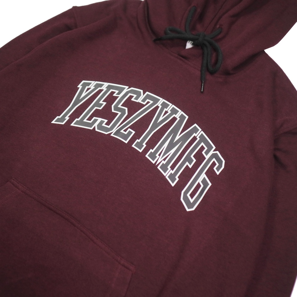 YESZY.MFG Hoodie Maroon Ancient F. BW