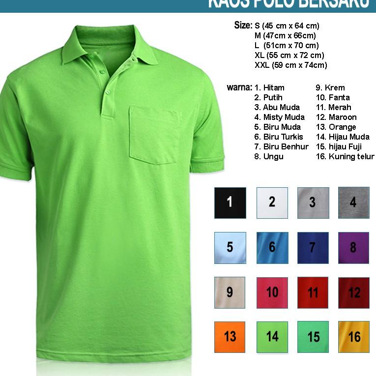 Stok Terbatas Kaos kerah Polo shirt motif Kantong Saku pria, bahan Lacoste Pique