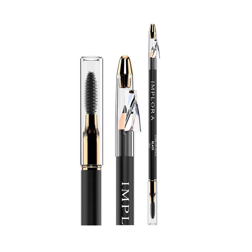 Implora Eyebrow / Pensil Alis / Colors Brown &amp; Black / Grey