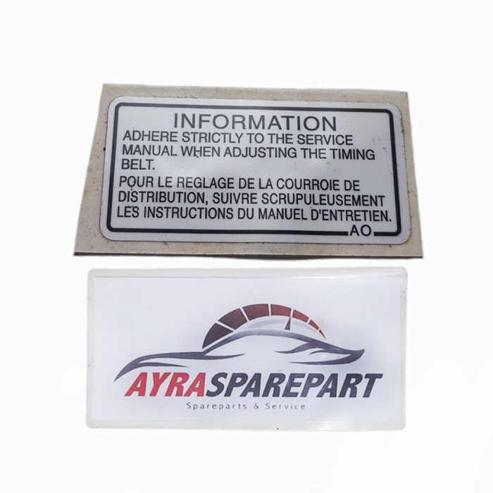Jual Sticker stiker label informasi mobil Honda Odyssey RA6 RA8 ...