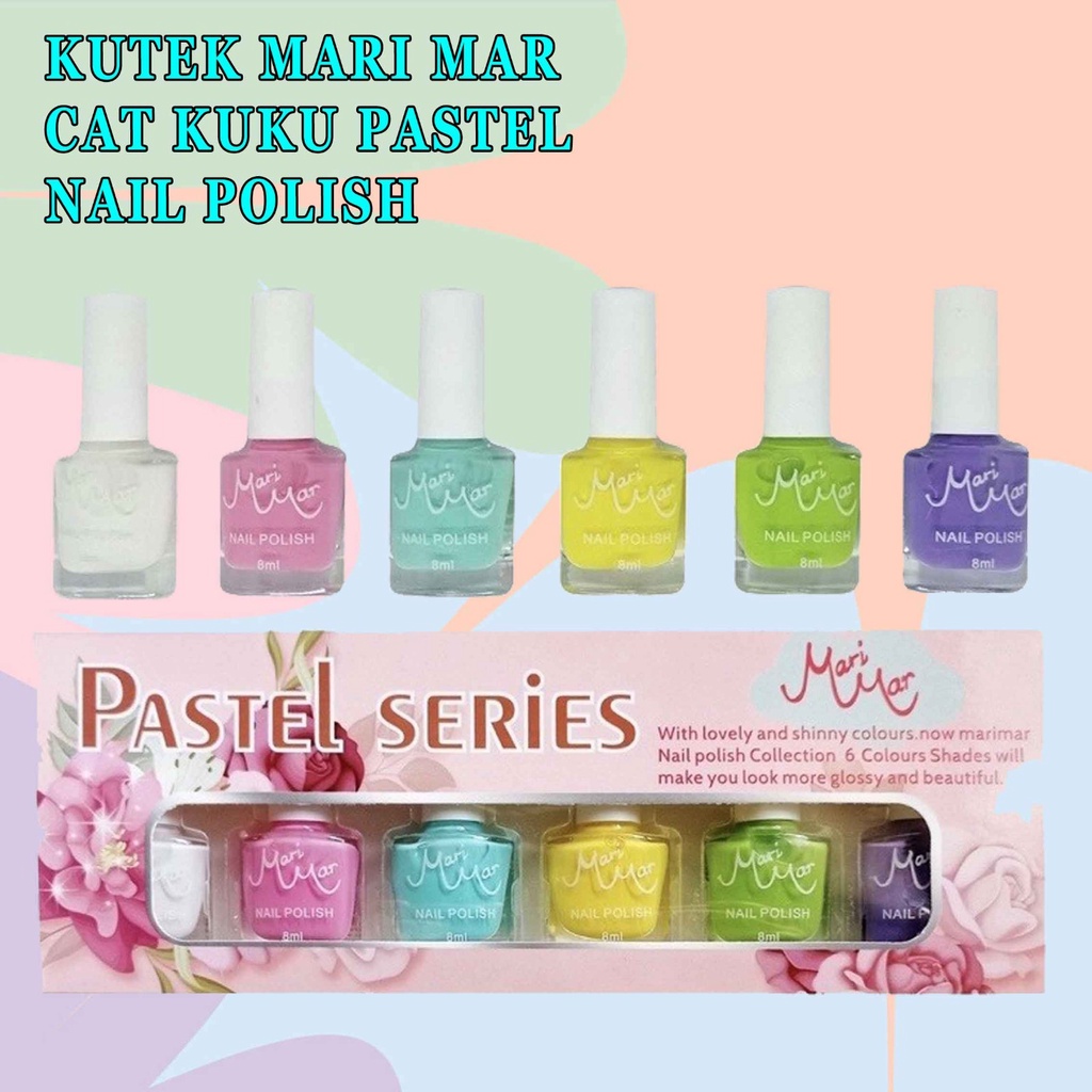 Cat Kuku Pastel* Kutek Mari Mar* Nail polish* 8ml 1pcs