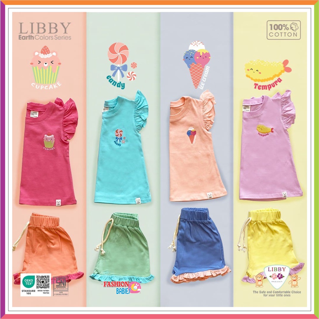 LIBBY NIJI SET BOY &amp; GIRL SERIES | LIBBY EARTH COLOUR 0-8 TAHUN