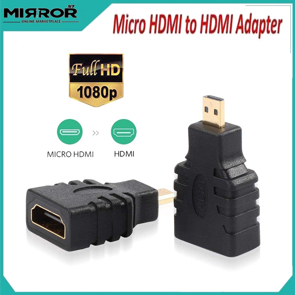 Konverter Micro HDMI Male to HDMI Female Adapter Gold Plated