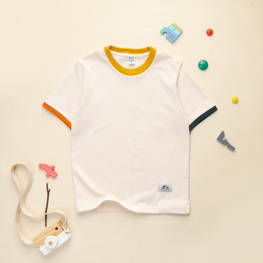 Kaos Polos Anak balbokids warna cream - flashy series