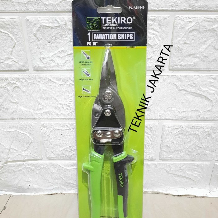 Tang Gunting Seng 10" Tekiro Tang Potong Baja Ringan Aviation Snips