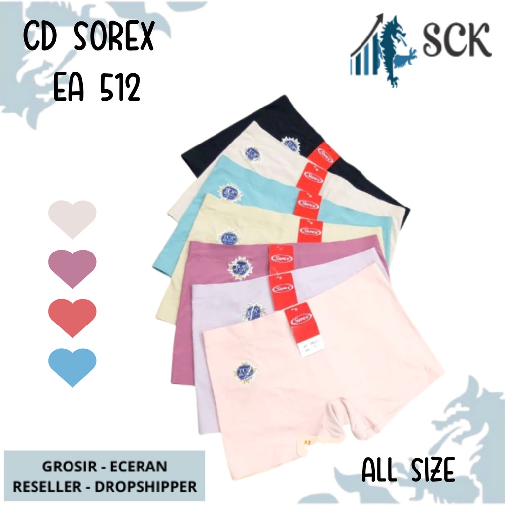 CD Wanita SOREX EA 512 Polos Seamless Tanpa Jahitan Tanpa Nyeplak / Pakaian Dalam SOREX - sckmenwear GROSIR