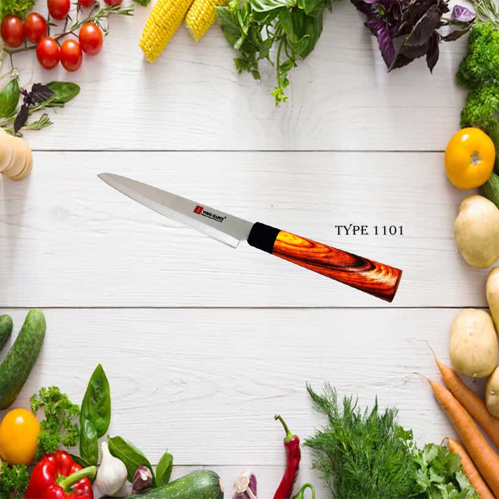 Pisau Dapur Gg Fiber Ying Guns Stainlless Stell  Kitchen Knief ( G1101 )
