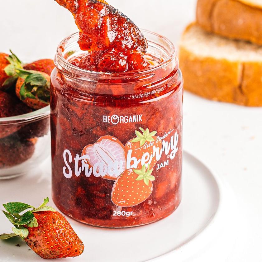 

۞ Beorganik Strawberry Jam / Selai Stroberi 280gr ✷