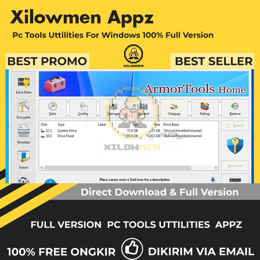 [Full Version] ArmorTools Home Pro PC Tools Software Utilities Lifetime Win OS