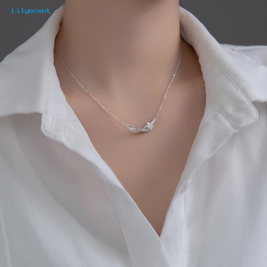 [LS] Fashion Kalung Berlian Imitasi Bulu Liontin Indah Kepribadian Shiny Neck Dekorasi Perhiasan Romantis Liontin Perempuan Kalung Untuk Pesta