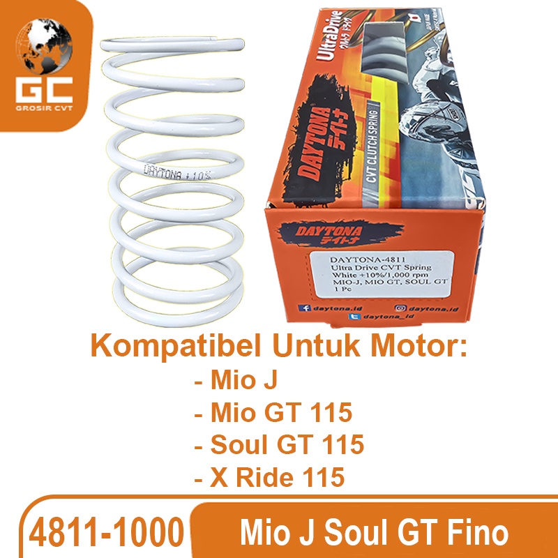 Per CVT Mio Sporty Smile Soul Fino Nouvo Karbu 110 DAYTONA Racing 1500 RPM