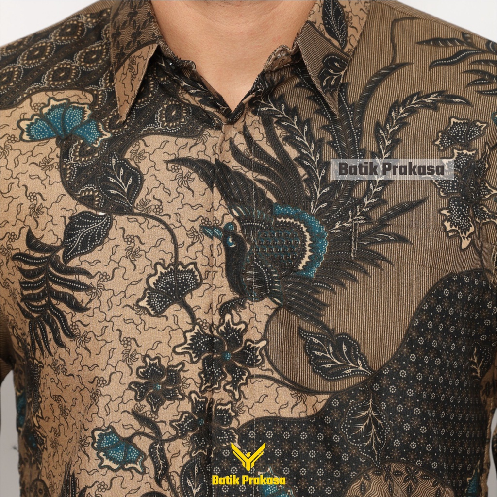 Kemeja Batik Prakasa Motif Bima Radyta Slimfit Lengan Panjang Batik Solo