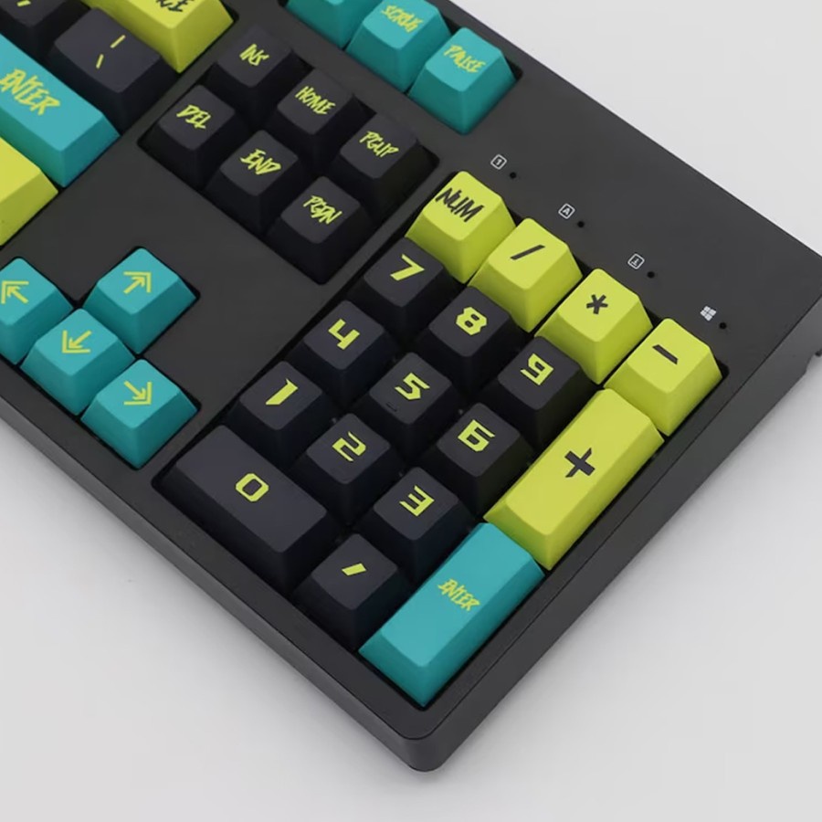 Cyberpunk 2077 PBT Dye-sub Keycaps 138 set Cherry Profile