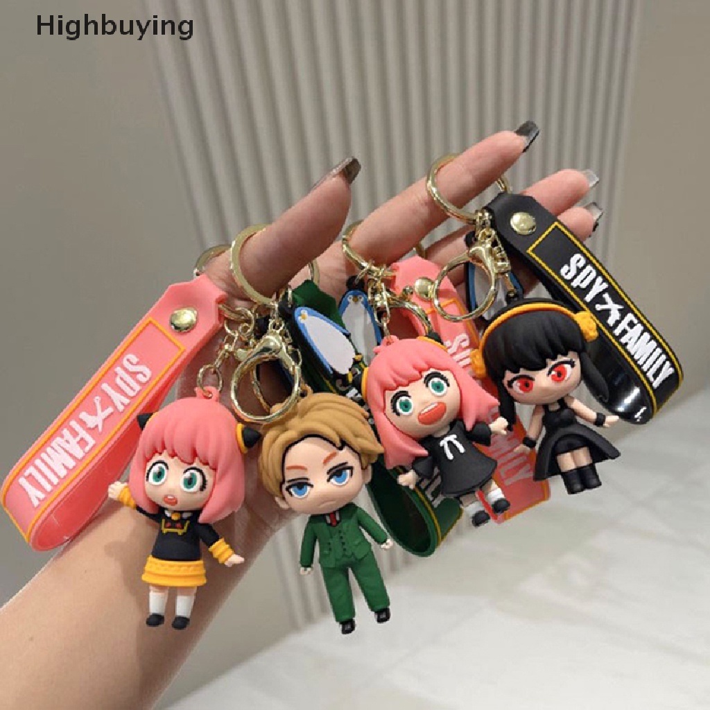 Hbid Anime Spy X Family Gantungan Kunci PVC Kartun Key Chain Action Figure Liontin Hadiah Glory