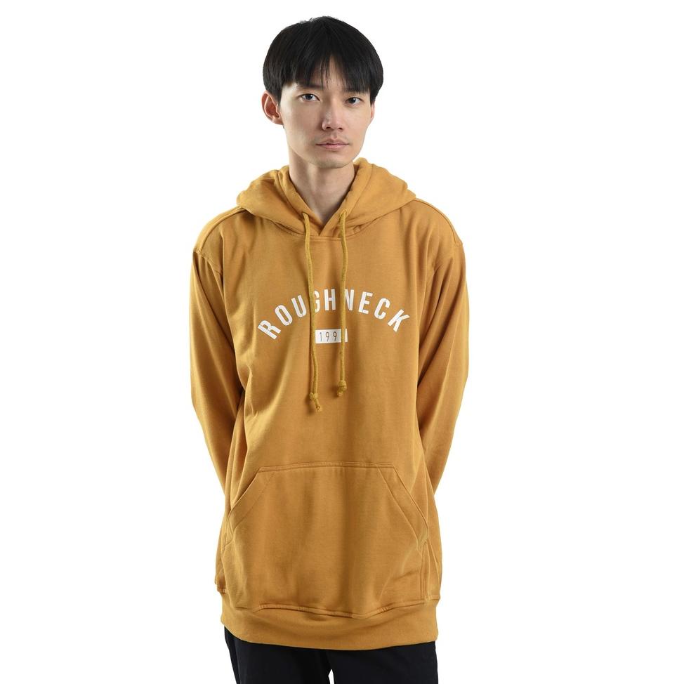 VIRAL Roughneck H077 Mustard Sig 1991 White Hoodie