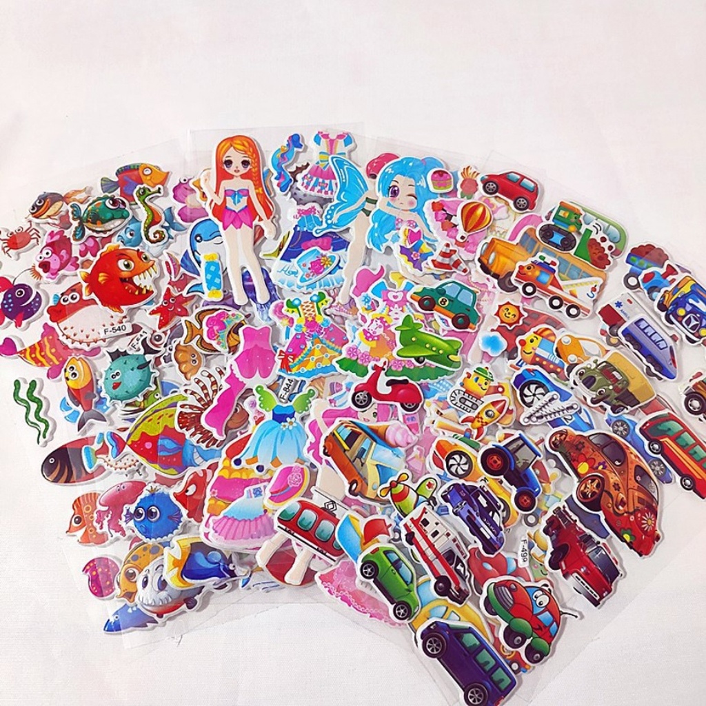 BRGUNIK STICKER 3D STIKER ANAK TIMBUL PREMIUM, PUFFY STICKER MURAH, GOODIE BAG S057