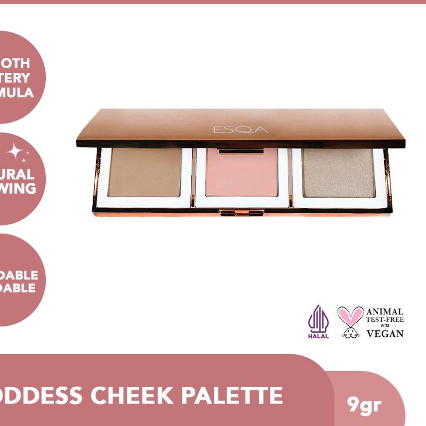 ♂ ESQA Trio Goddess Cheek Palette - Aphrodite ➻