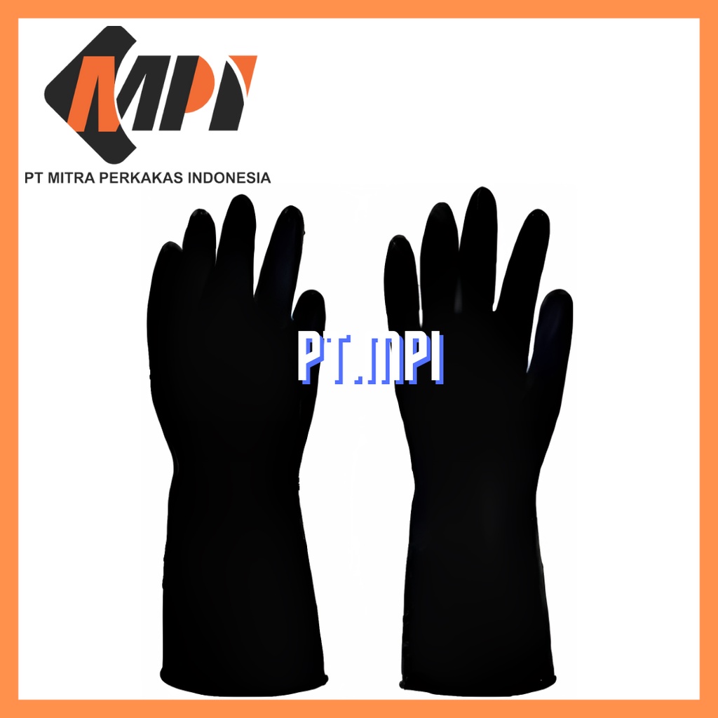 Sarung Tangan Wipro Karet Hitam HD STR-85L