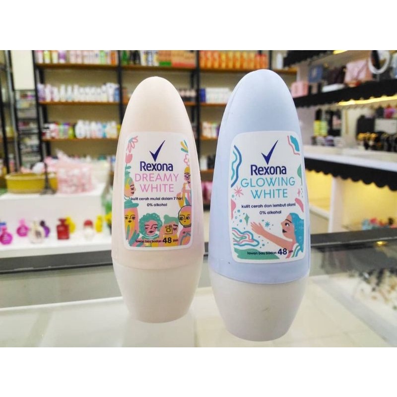 Rexona roll on glowing white / rexona roll on dreamy white / deodorant rexona