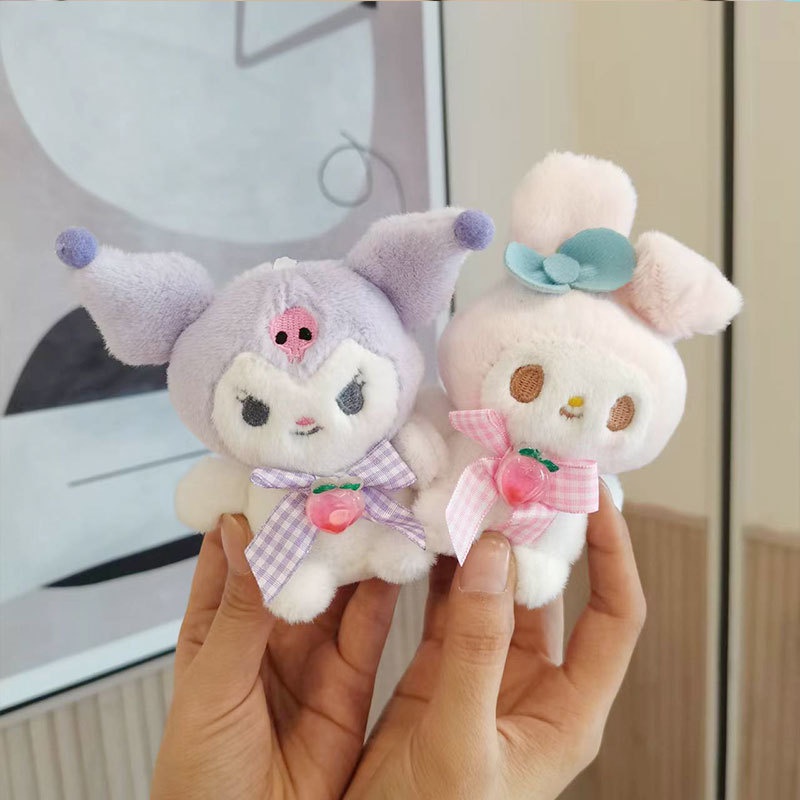 Sanrio Mainan Mewah Imut Kuromi Plushie Sanrio Hello kitty Melody Cinnamoroll Aksesoris Home Decor Boneka Boneka PP Katun