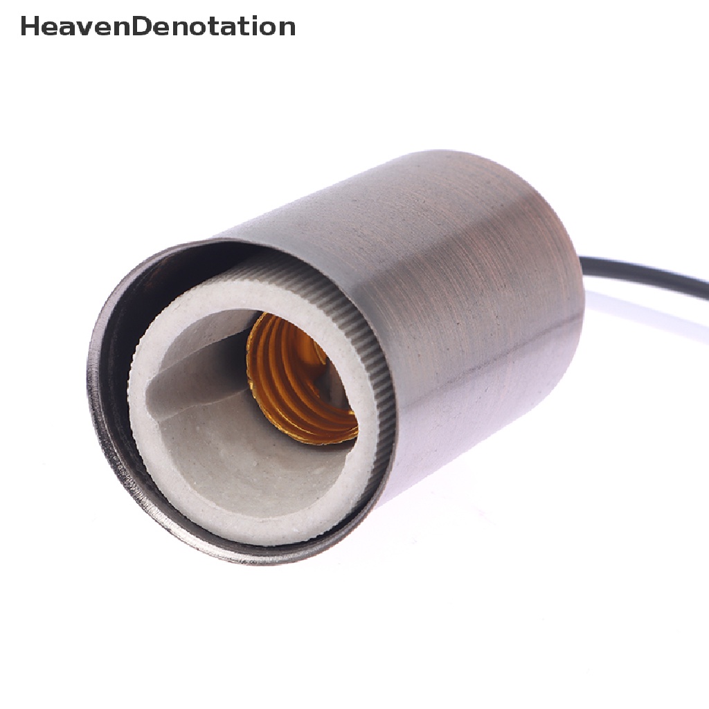 [HeavenDenotation] E27 E14 Ceramic Screw Light Base Led Filament lamp Holder Lampu Led Indoor Part HDV