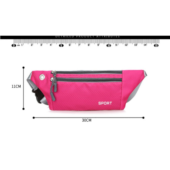 ⭐️𝐈𝐇𝐒 𝟎𝟎𝟑 𝐋𝐚𝐦𝐩𝐮𝐧𝐠⭐️Tas Pinggang Olahraga Waterproof Sport Waist Bag Running Waist Bag Belt