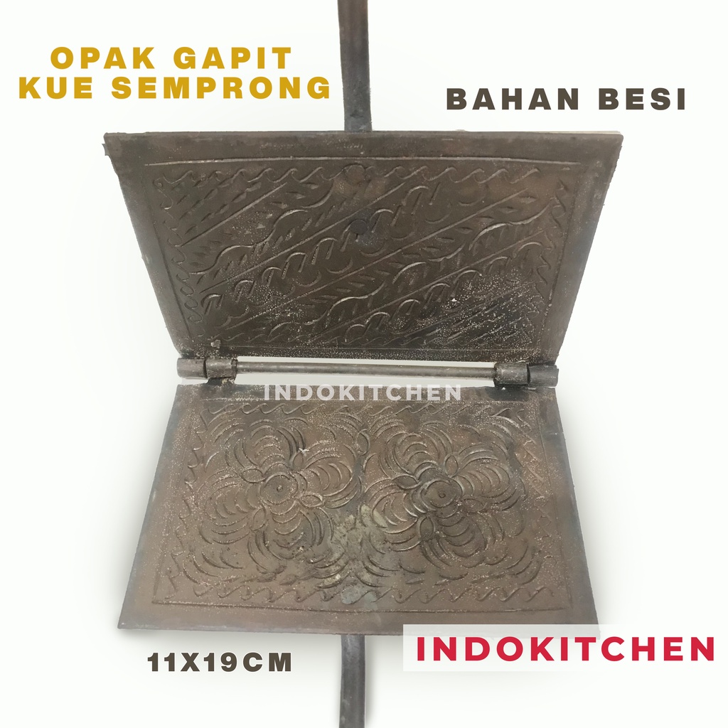 Cetakan Kue Semprong Besi Plat Super Tebal Anti Lengket/ Cetakan Egg Roll Opak Gapit Opak Gambir/ Se
