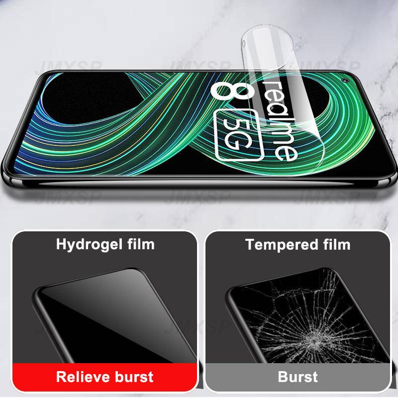 2pcs Hydrogel Film Untuk Realme C2 C3 C3i C11 C12 C15 C17 Pelindung Layar Untuk Realme C20 C21 C25 C20A C21Y C25S C25Y Q3 Pro Film