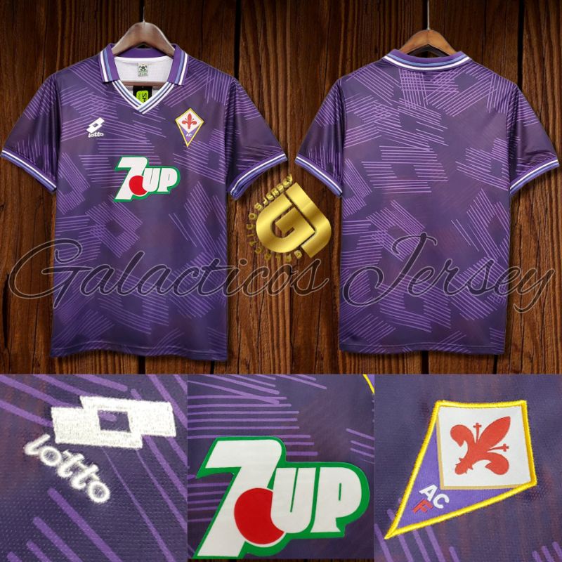 Jersey Retro Classic Fiorentina Home New 1992-1993 Grade Original