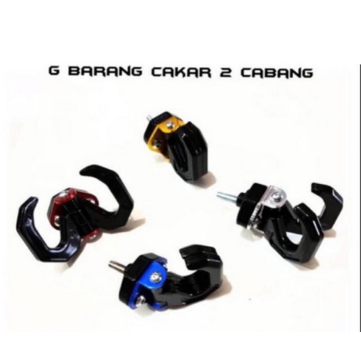 gantungan barang 2 cabang cnc cr7 universal nmax aerox pcx adv vario beat scoopy xeon mio