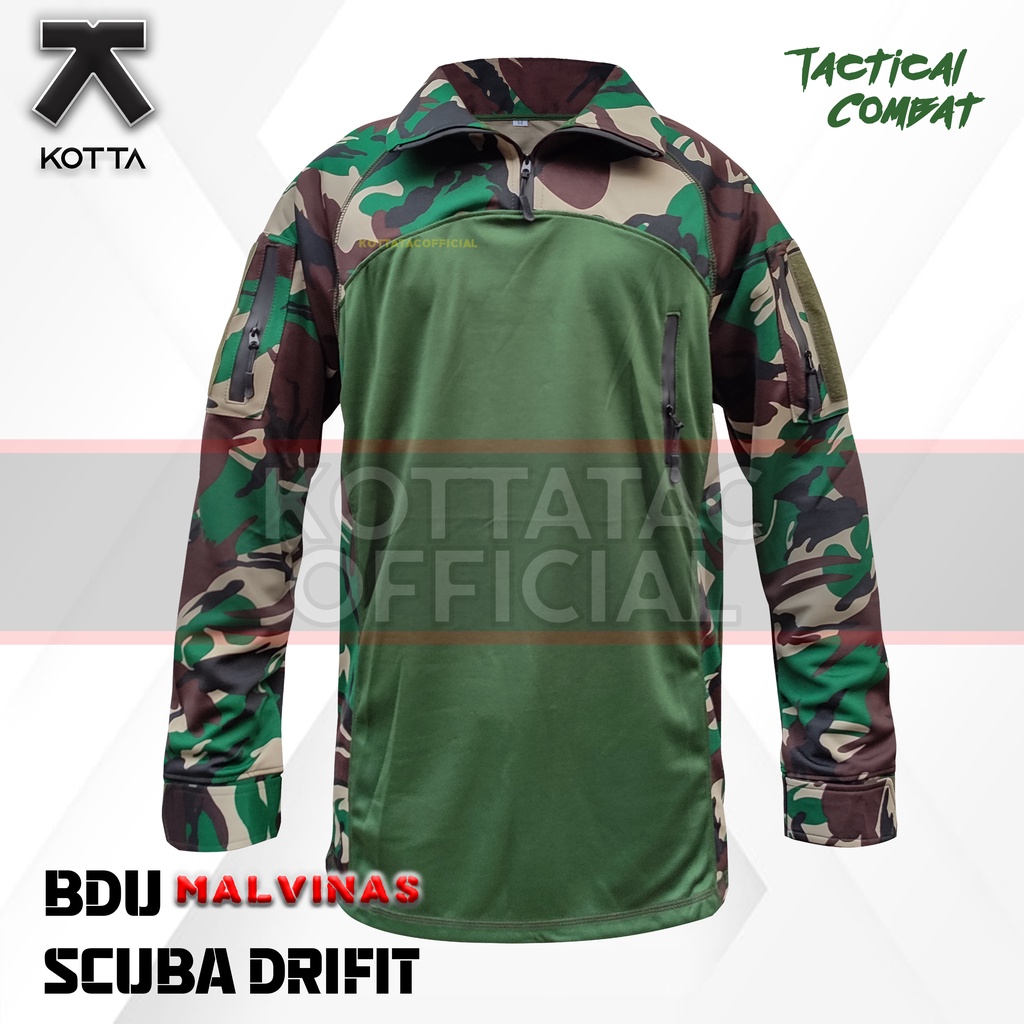 KAOS SCUBA COMBAT DRYFIT MALVINAS - KAOS LORENG DRYFIT - KAOS TACTICAL BDU LORENG - KAOS LORENG PREMIUM -  KAOS LORENG LENGAN PANJANG - KAOS TACTICAL LORENG