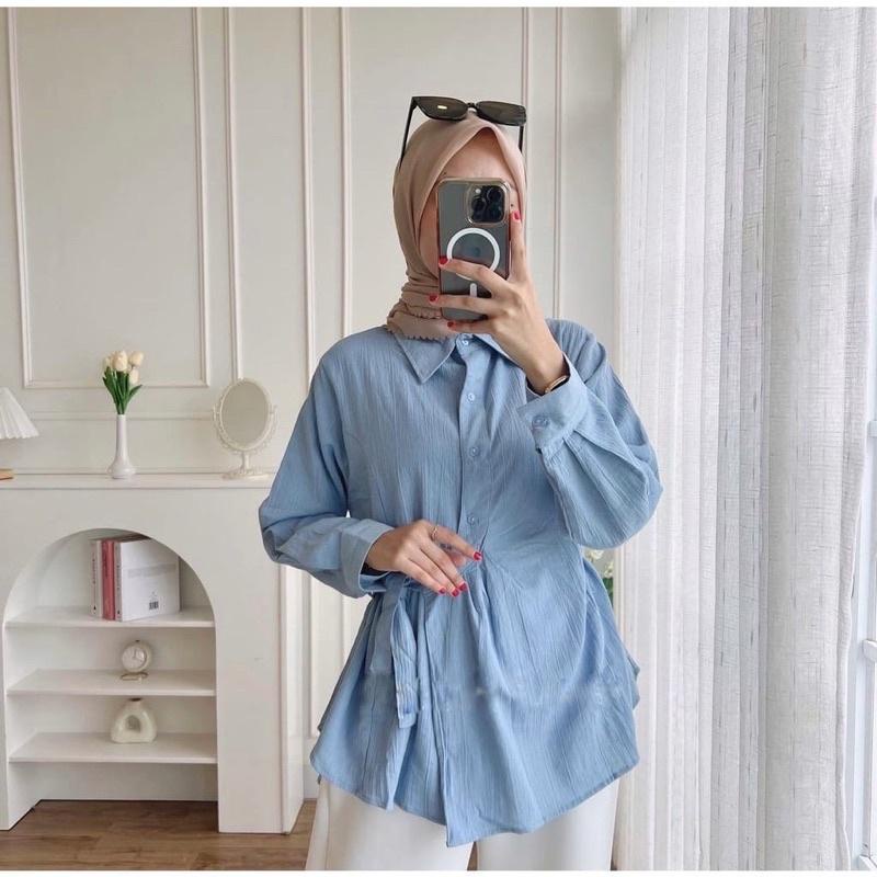 VEXIOS - ZSO OOTD WANITA BLOUSE GISEL / ANARA TOP / Baju Kemeja Casual Wanita Remaja / Atasan Hem Tr