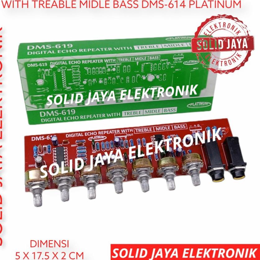 ✧ KIT DIGITAL ECHO REPEATER PLUS TREABLE MIDLE MIDDLE BASS MIC KARAOKE PREAMP PRE AMP PRE-AMP MICROP