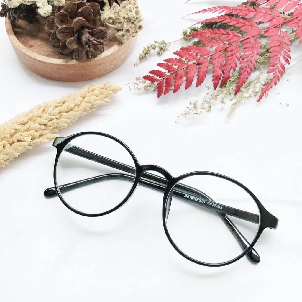 KACAMATA OVAL LENSA MINUS 0.50 s/d -6.00 FREE BOX DAN LAP PEMBERSIH UNISEX VINTAGE SUNGLASSES WANITA PRIA