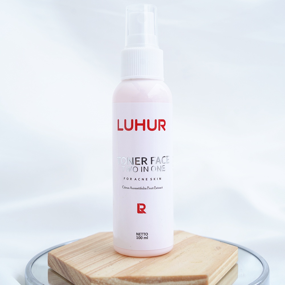 Toner Face Two In One Luhur Skincare Toner ACNE SKIN BPOM Pembersih Kulit Wajah Berjerawat Bruntusan