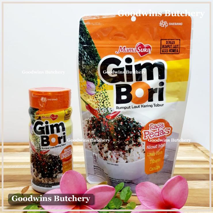 

MamaSuka GIM BORI rumput laut tabur NORI seaweed flakes ORIGINAL PEDAS