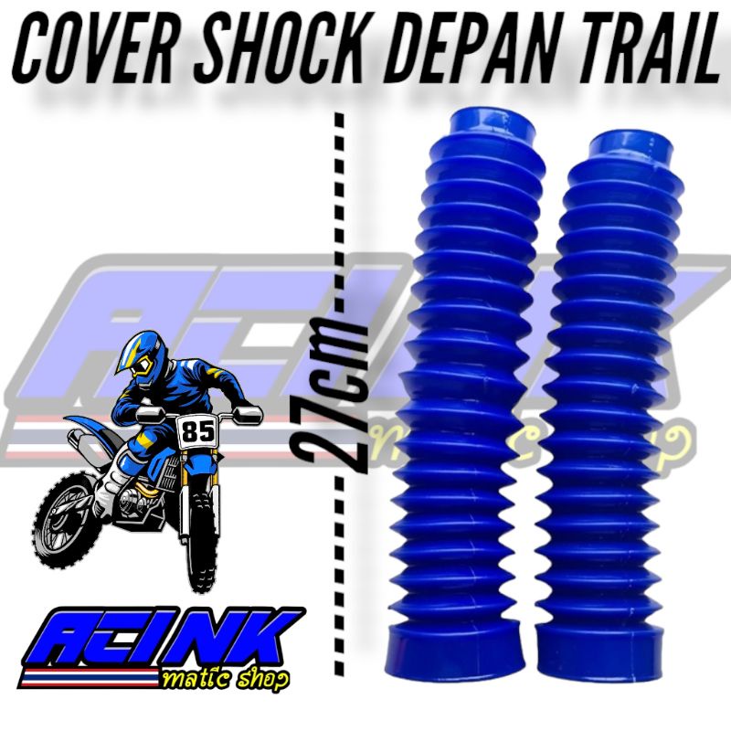 Karet shock depan universal cover as shock trail ( Harga sepasang ) panjang 27cm