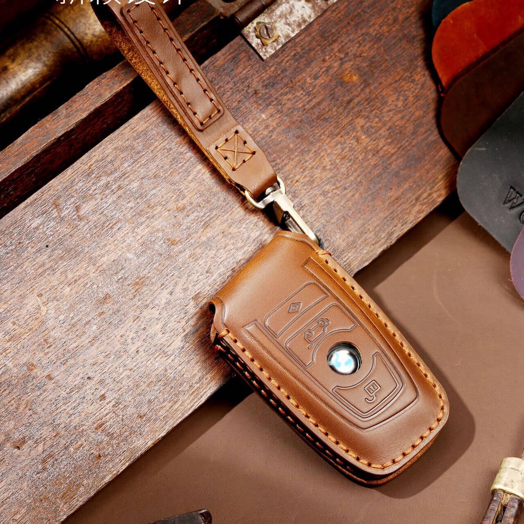 [Tersedia] Cover Case Kunci Remote Mobil Kulit Sapi Shell Untuk BMW 1 3 5 7 Series X1 X3 X4 X5 F10 F20 F30 F18 F25 M3 M4 E34 E36 Pelindung Holder Fob