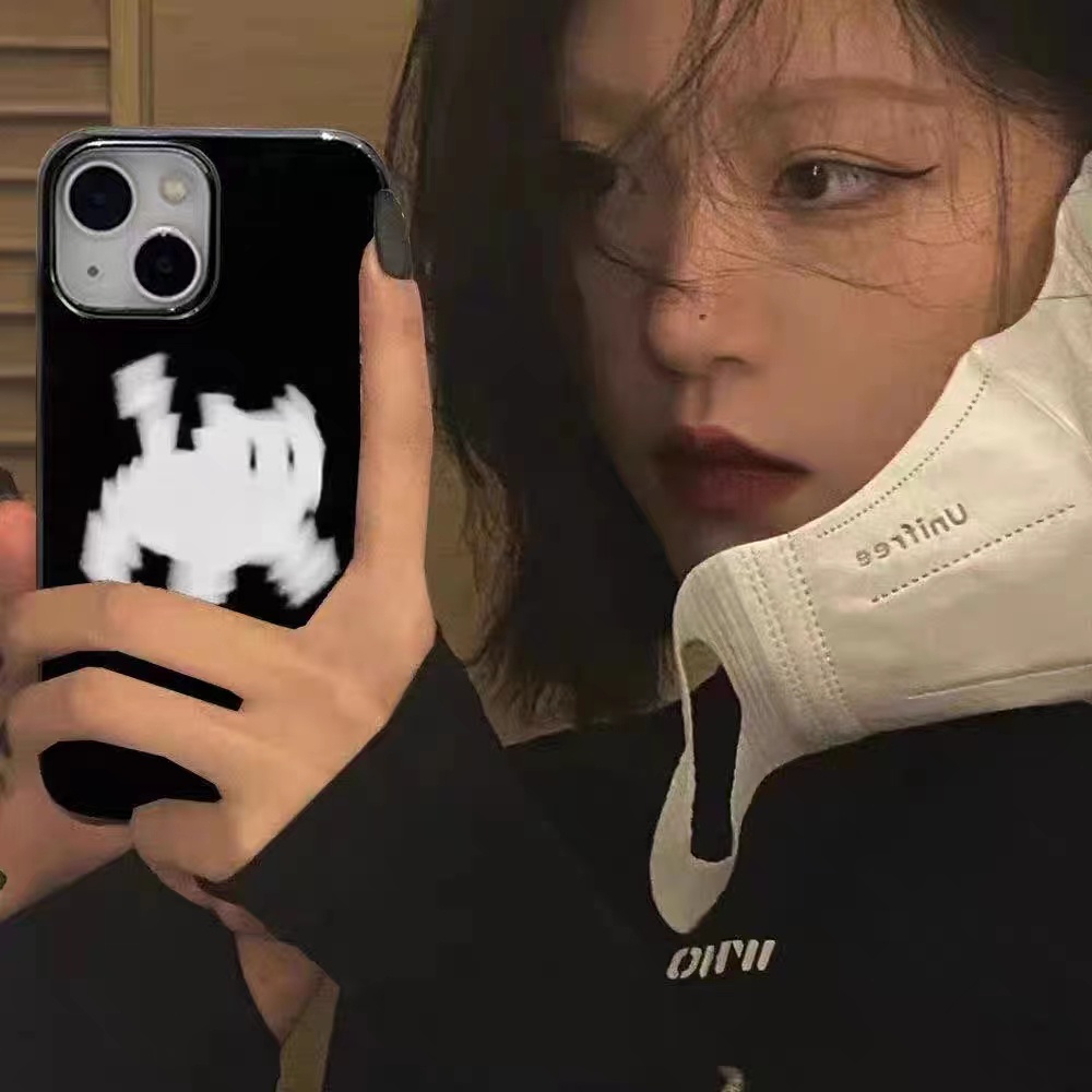 IPHONE Ins Pola Kartun Kucing Cocok Untuk Iphone14 14pro 14plus 13 13mini 13pro 13prm iPhone12 7Plus 8Plus Xr XS 13 12mini Pro Max TPU Empat Sudut Casing Ponsel Tahan Guncangan