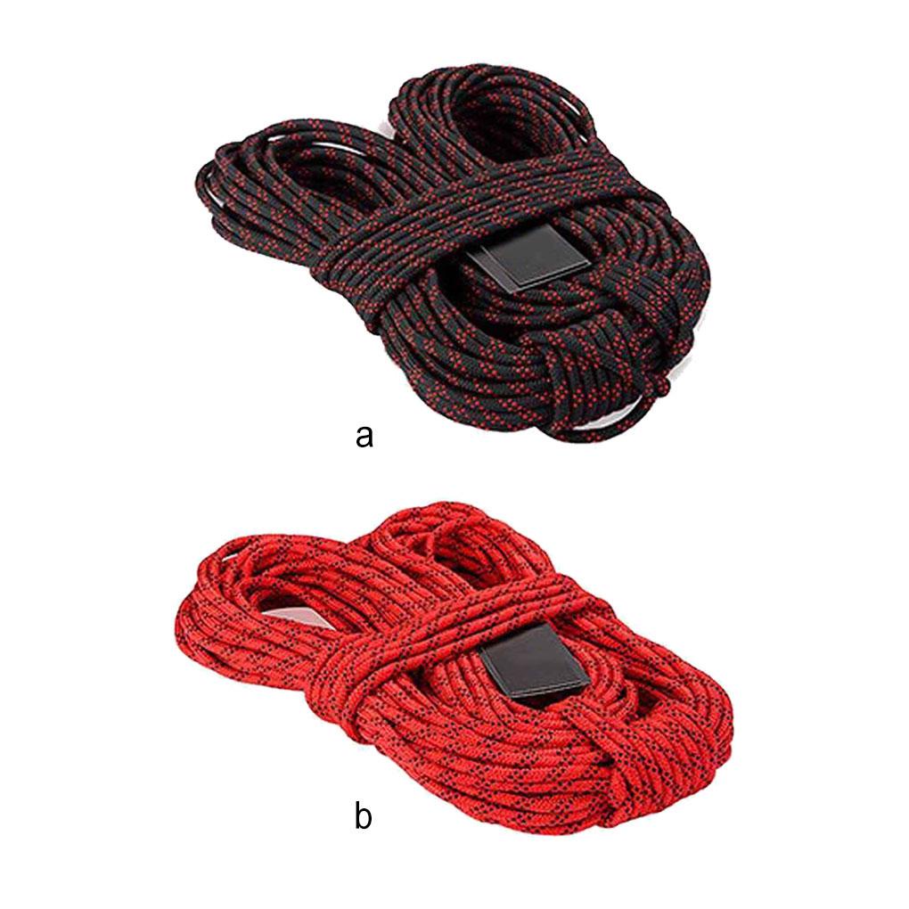 Huit 8mm Diameter Luar Panjang 20m Pengaman Mendaki Tali Kait Rope Survival Paracord Aksesoris Alat Gunung