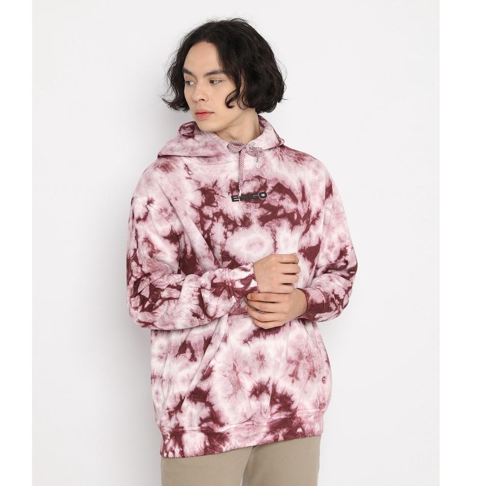 MURAH BANGET Erigo Hoodie Tie Dye Lutry Burgundy